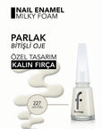 Flormar Nail Enamel Pigmented Nail Polish 227 Milk Foam