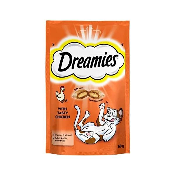 Dreamies Chicken Flavor Cat Treats - High Protein, Nutritious Snacks for Cats - 60g Dreamies Chicken Cat Treats - High Protein & Nutritious cat treats,chicken flavor cat treats,high protein cat treats,nutritious cat snacks,grain-free cat treats,cat snacks,feline treats,healthy cat treats,nutritious feline snacks,chicken cat treats