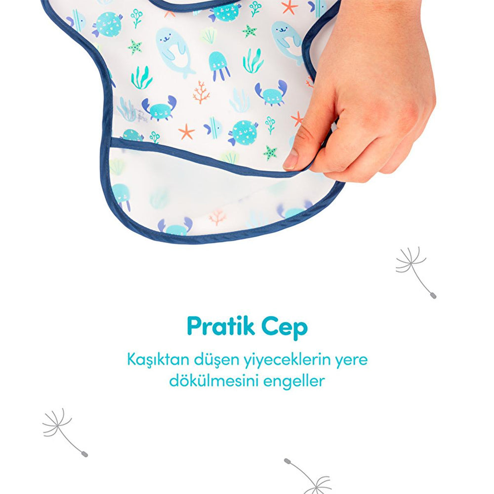 Sevi Bebe Baby Bib - Stain-Resistant, Easy-Clean, Practical Baby Feeding Accessories - view 3
