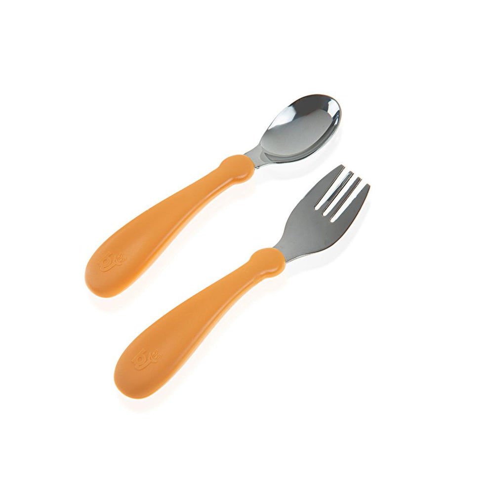 Babyjem Stainless Steel Baby Utensil Set - BPA Free, Ergonomic Design for Independent Eating - view 4