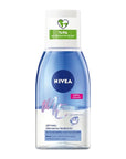 Nivea Eye Makeup Expert: Dual Phase Gentle Eye Makeup Remover - Effectively Removes Waterproof Mascara, Protects Lashes - Biotin Enriched, Silicone & Microplastic Free Nivea Eye Makeup Remover: Gentle & Waterproof - Healthy Lashes! eye makeup remover, waterproof mascara remover, biotin eye makeup remover, gentle eye makeup remover, makeup remover for sensitive eyes, dual phase eye makeup remover, Nivea eye makeup remover, silicone free makeup remover, microplastic free makeup remover, recycled bottle makeup
