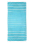 Eklips Turquoise Flat Striped Pestemal Towel