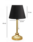 Homing Edel Gold Body Table Lamp with Fabric Shade and E27 Socket - Modern Home Decor Lighting Homing Edel Gold Table Lamp - Modern Decor Table Lamp, Fabric Shade Lamp, E27 Socket Lamp, LED Compatible Lamp, Modern Home Decor Lamp, Home Decor, Lighting Solutions, Fabric Shade, Metal Body, Gold Finish, Energy Efficient Lighting, Ambient Lighting, Decorative Lamps, Bedroom Lighting, Living Room Decor, Study Lamp, Home Office Lighting