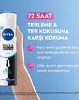 Nivea Women's Deodorant Spray - Black & White Invisible Pure, 72Hr Anti-Perspirant Protection, Long Lasting Odor Protection for Women Nivea Women's Deodorant Spray - 72Hr Protection women's deodorant spray, anti-perspirant deodorant, long-lasting deodorant, Nivea Black & White Invisible Pure, odor protection for women, feminine hygiene, personal care, anti-perspirant protection, sweat protection, body odor control, clothing-friendly deodorant, gentle deodorant, sensitive skin deodorant