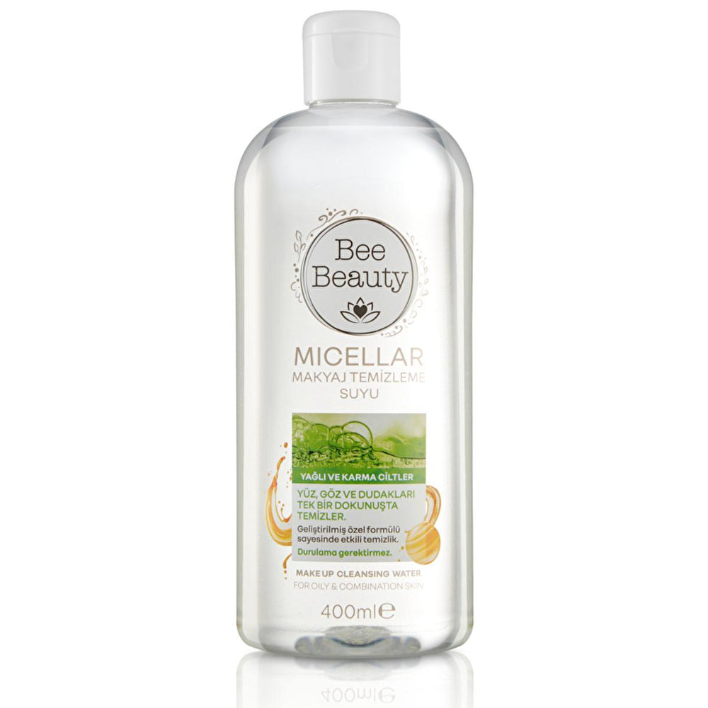 Bee Beauty Micellar Makeup Remover for Oily & Combination Skin - No-Rinse, Deep Cleansing, 13.53 fl oz - Makeup Remover