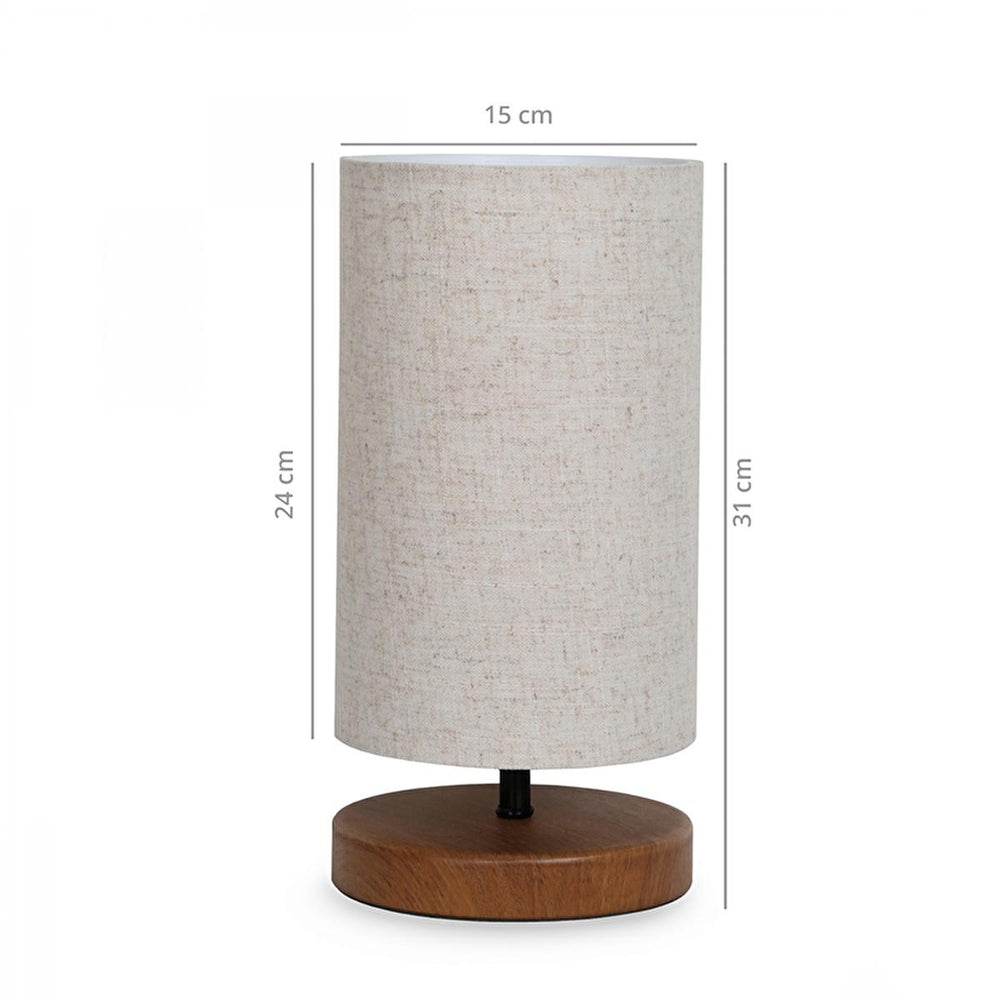 Homing Pu - Wooden Table Lamp with E14 Socket, Ambient Lighting for Home Decor - view 2