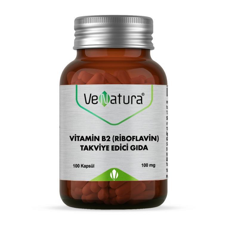 VeNatura Vitamin B2 (Riboflavin) 100 mg 100 Capsules - image 3