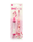 Benri Dent Pink Kids Toothbrush with Sand Timer