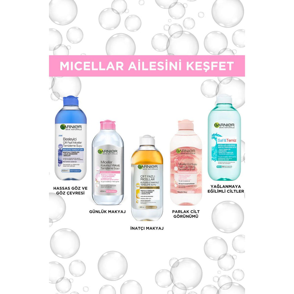 Garnier Micellar Water for Makeup Removal - Gentle, Radiant Skin Solution - 13.53 fl oz - Cleanser