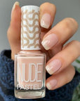 pastel nude oje 751 bottle, pastel nude oje 751 swatch, applying pastel nude oje 751 Pastel Nude Oje - 751 | Premium Vegan Nail Polish Pastel Nude Oje - 751 | Vegan Nail Polish nail-polish, vegan-nail-polish, cruelty-free, nail-art, pastel-nude-oje, nail-care, beautiful-nails, nail-design, cosmetic, ai-generated