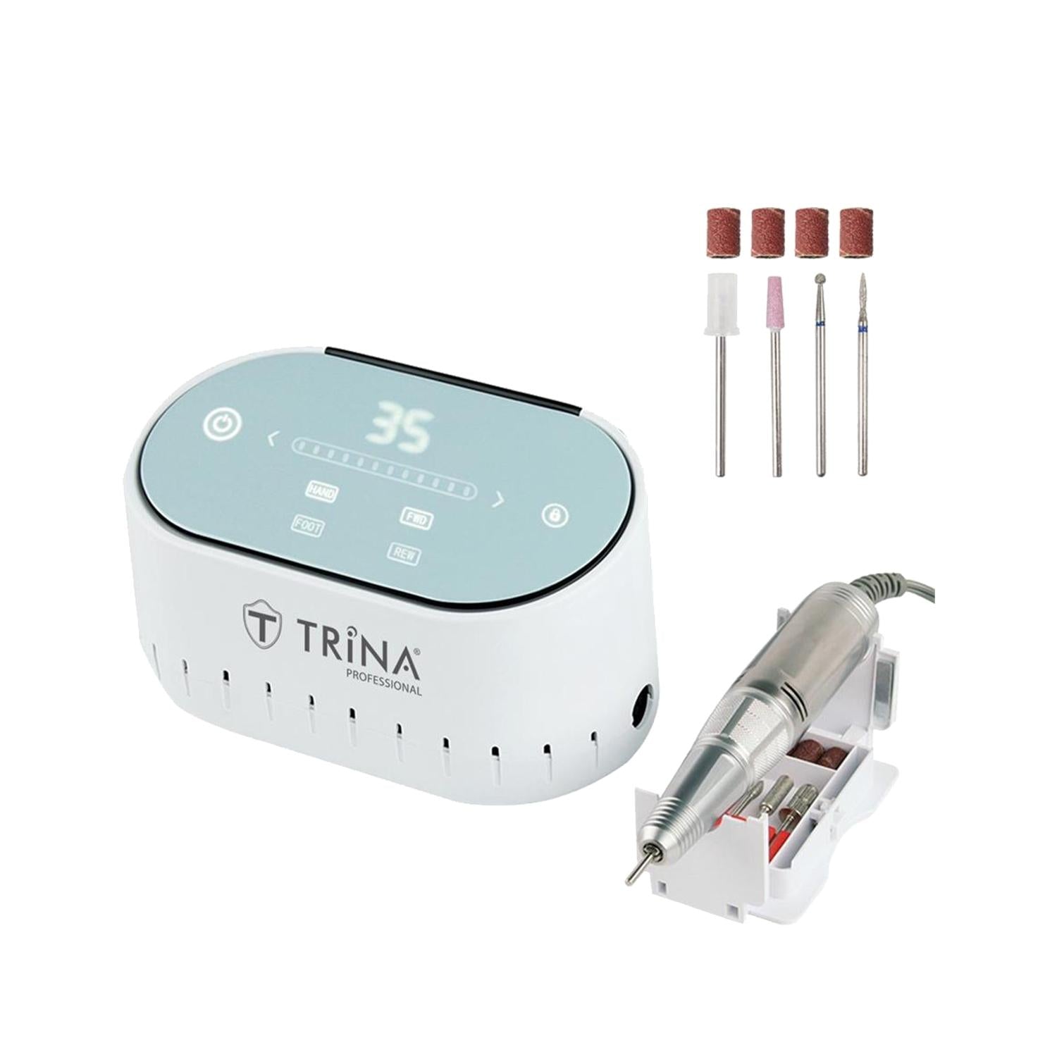 Trina Electric Nail Drill Machine - Professional Nail Care Tool for Precise Shaping & Filing Trina Electric Nail Drill - Precise Nail Shaping electric nail drill, nail care tool, Trina nail drill, professional nail care, nail shaping device, beauty tools, nail care products, salon equipment, beauty professionals, nail technicians