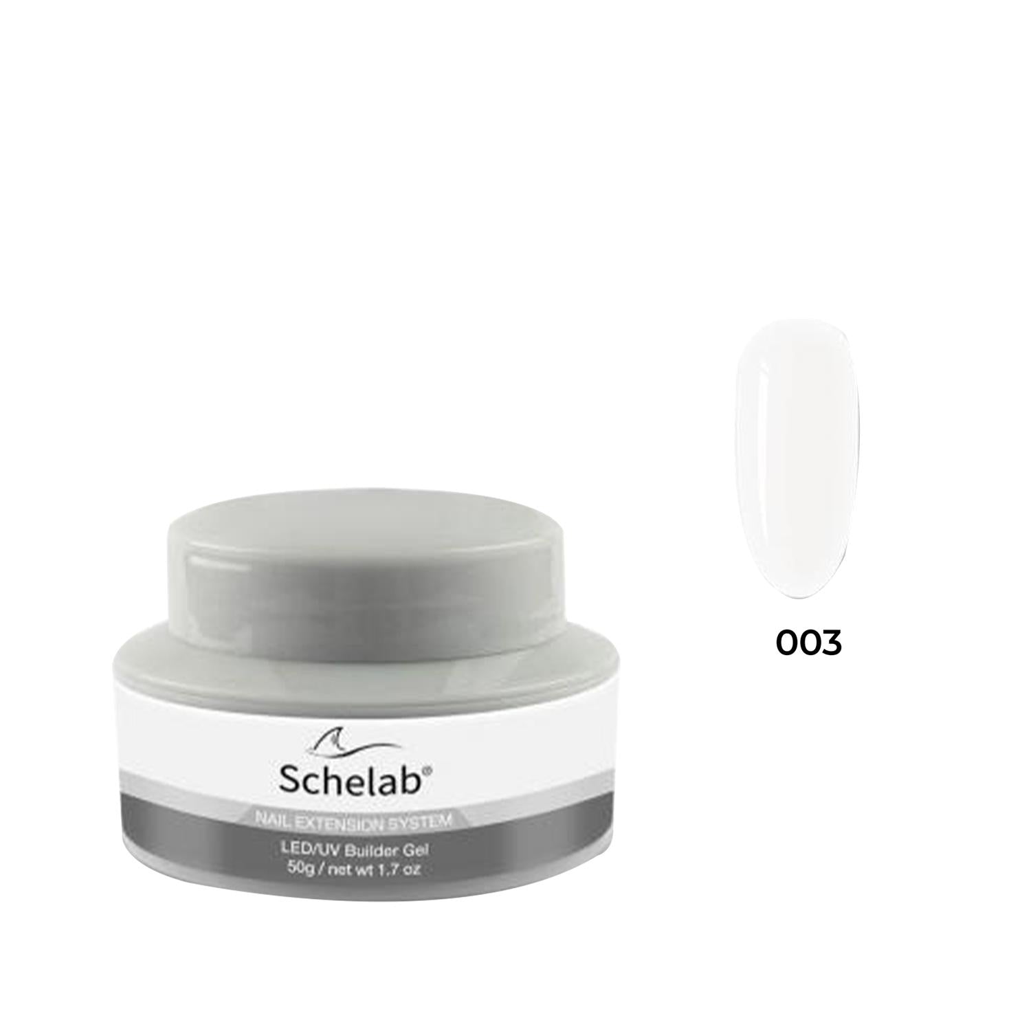 Schelab Builder Gel 003 - Professional Nail Construction & Art Supplies Schelab Builder Gel 003 for Nail Art & Construction Builder Gel, Schelabs Builder Gel 003, Nail construction gel, Nail art supplies, Nail enhancement products, Schelab, Professional nail care, Nail technicians, Nail art enthusiasts