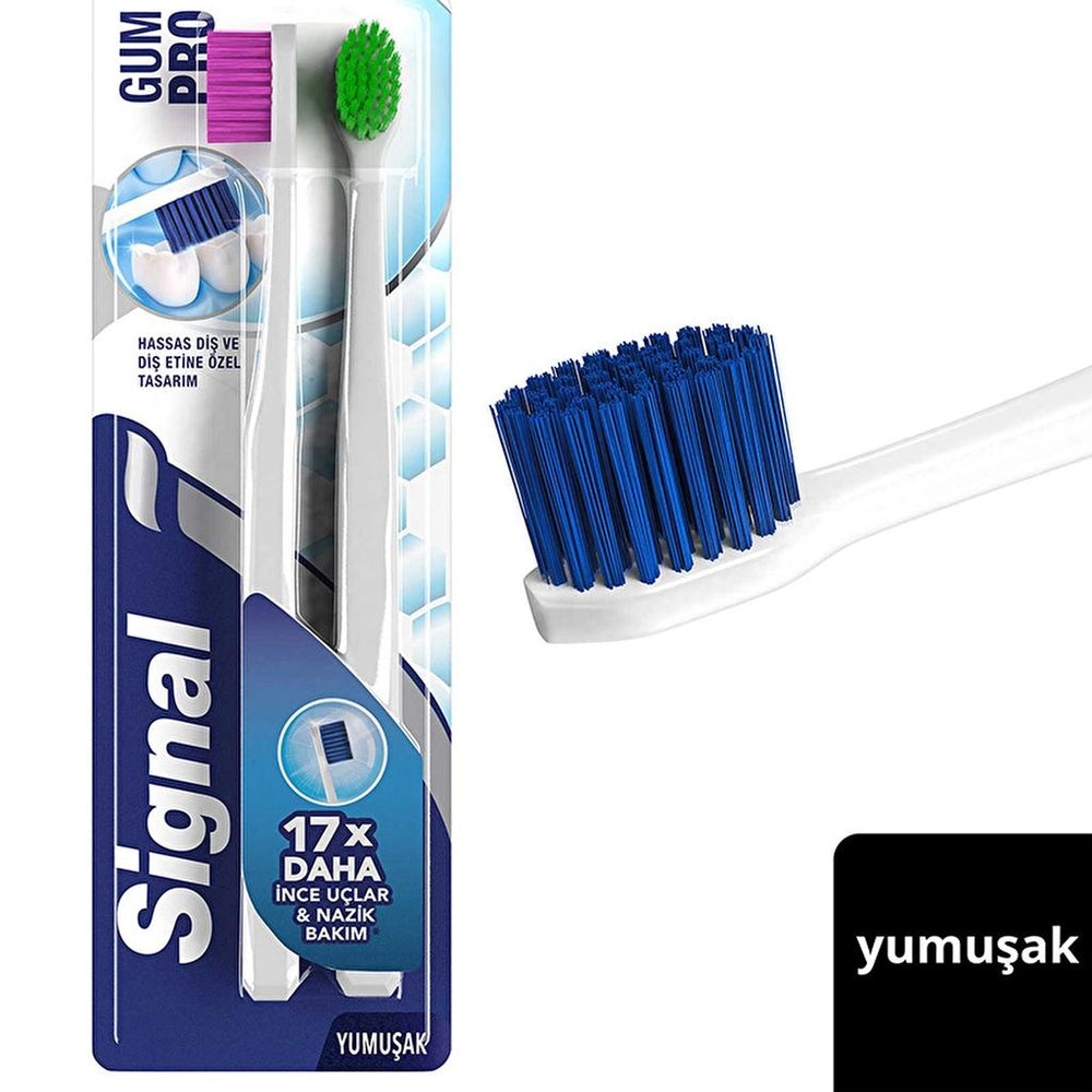 Signal Gum Pro Gentle Care Soft Toothbrush 1+1 Pack