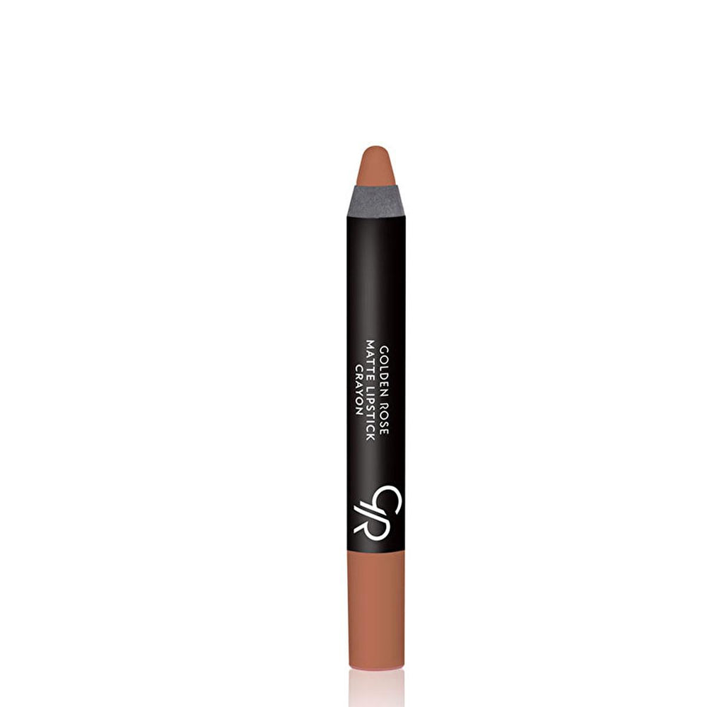 Golden Rose Matte Lipstick Crayon - Moisturizing, Paraben-Free, Dermatologically Tested Lip Color - Lipstick