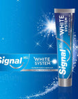 Signal White System Original Whitening Toothpaste - Natural Whitening Ingredients, Gentle on Teeth & Gums - 2.54 fl - view 5