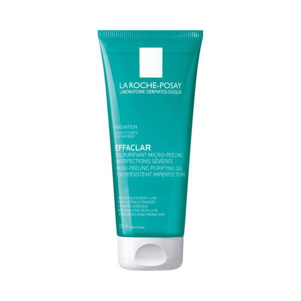 La Roche Posay Effaclar Micro Peeling Gel - Gentle Exfoliating Cleanser for Acne-Prone Skin, 6.76 fl oz La Roche Posay Effaclar Micro Peeling Gel - Gentle Exfoliating Cleanser La Roche Posay Effaclar, Micro Peeling Gel, acne prone skin care, gentle exfoliating cleanser, salicylic acid skincare, oily skin cleanser, skincare, face wash, body wash, gentle exfoliation, acne control, moisturizing cleanser, soothing skincare, salicylic acid, glycerin, zinc gluconate, menthol