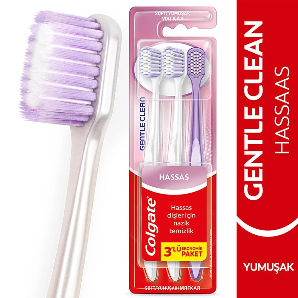 Colgate Gentle Clean Soft Toothbrush 3-Pack