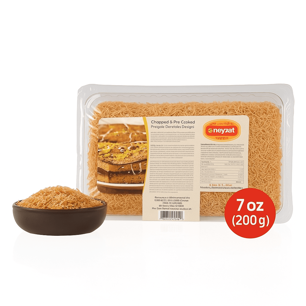 OZKA Dried & Chopped Kataifi Shredded Fillo Dough,Ingredient for The Viral Dubai Pistachio Chocolate Bar, Kunafa, Knafeh, Katifi, 200g(7oz),