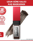 Maybelline New York Tattoo Brow 36h Styling Gel - 260 Deep Brown, Long-Lasting Eyebrow Styling Maybelline Tattoo Brow 36H Styling Gel - Long Lasting Eyebrow Makeup eyebrow styling gel, long-lasting brow gel, waterproof brow product, Maybelline Tattoo Brow, deep brown brow gel, cosmetic, beauty product, brow care, grooming, makeup, Maybelline, 36-hour brow gel, sweat-resistant brow product, smudge-proof brow gel, easy brow styling