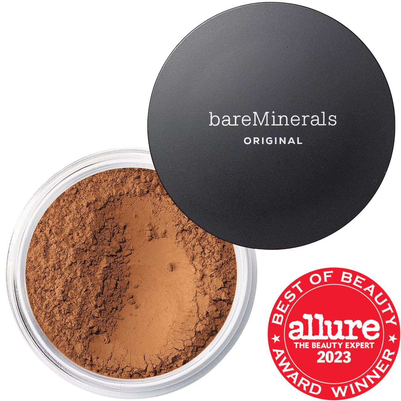 Bare Minerals Original Loose Talc-Free Mineral Foundation SPF 15: Natural Coverage, Sun Protection, Vegan & Cruelty-Free Bare Minerals Talc-Free Foundation SPF 15 | Natural Coverage mineral foundation, talc-free foundation, vegan foundation, SPF 15 foundation, natural mineral foundation, sensitive skin foundation, cruelty-free foundation, loose powder foundation, mineral makeup, buildable coverage foundation, foundation, makeup, face makeup, mineral makeup, natural makeup, vegan makeup, spf foundation, sun