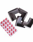 Miny Baby Brown Corner Protector - Soft Rubber Child Safety Protectors for Furniture Edges (4 Pack) Miny Baby Brown Corner Protector - Child Safety Solution baby corner protector, child safety corner protector, rubber corner protector, brown corner protector, childproofing corner protectors, baby safety products, child safety products, furniture edge protectors, soft rubber corner protectors, home safety solutions
