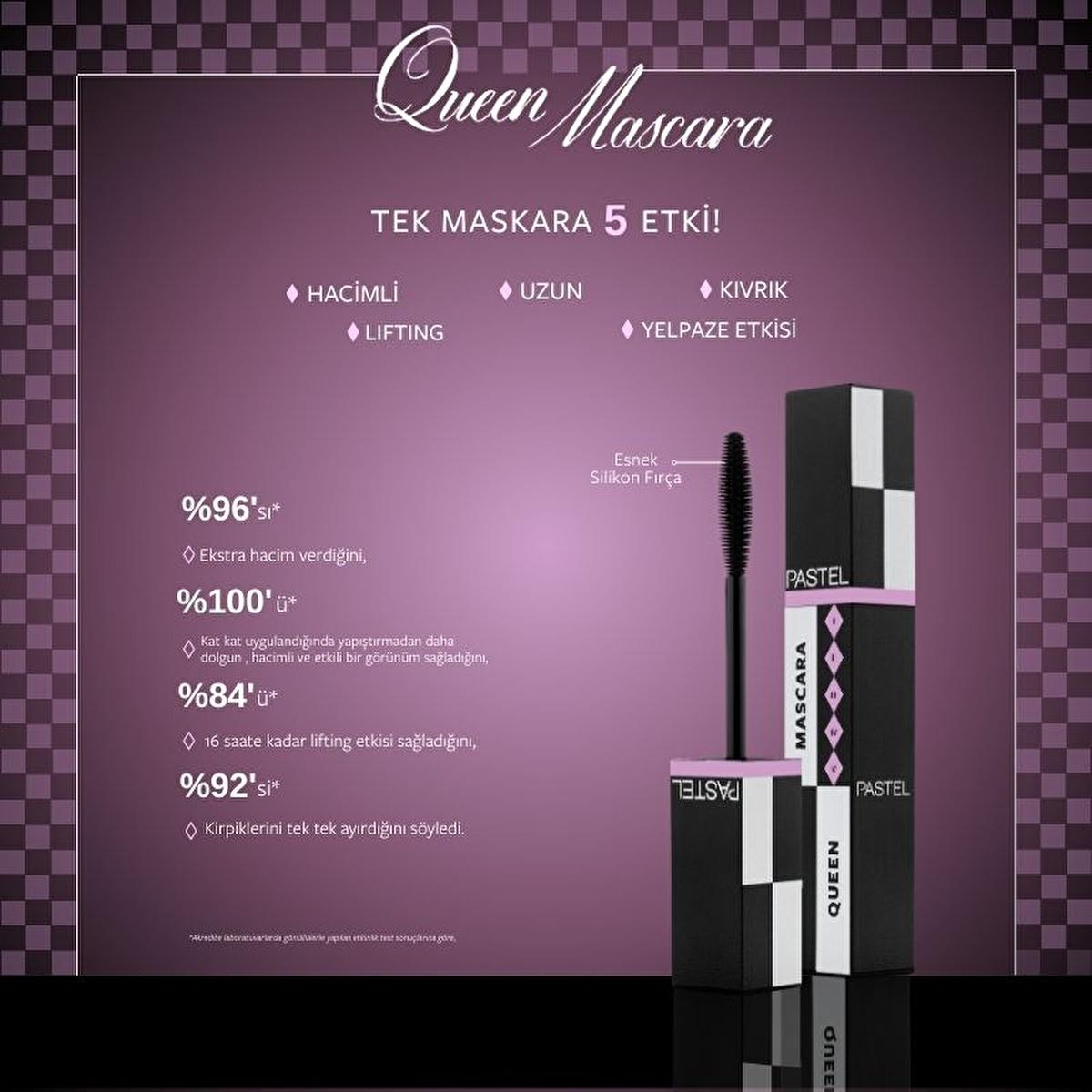 Pastel Queen Long-Lasting, Nourishing Mascara for Volumized & Lifted Lashes Pastel Queen Long-Lasting Mascara - Volumize & Lift Mascara, Long-lasting mascara, Nourishing mascara, Volumizing mascara, Lifting mascara, Cosmetics, Eye makeup, Silicone brush mascara, Monoi oil, Cottonseed oil, Beauty products, Makeup essentials, Long-lasting makeup, Volumized lashes, Lifted lashes, Eye care, Beauty routine, Makeup for special occasions
