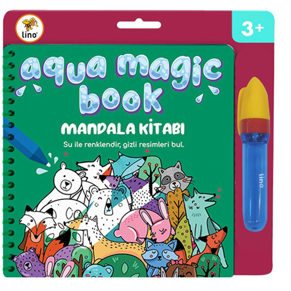 Lino Aqua Magic Book Mandala: Reusable, No Mess Water Painting Book for Kids - Hours of Creative Fun! Lino Aqua Magic Book: No Mess Reusable Coloring for Kids magic water painting book, reusable coloring book, no mess coloring book, children's activity book, water reveal book, mandala coloring book, magic coloring book for kids, reusable water coloring, Lino Aqua Magic Book, magic coloring book, reusable coloring, no mess coloring, kids activity book, water reveal, mandala coloring, coloring book for kids,