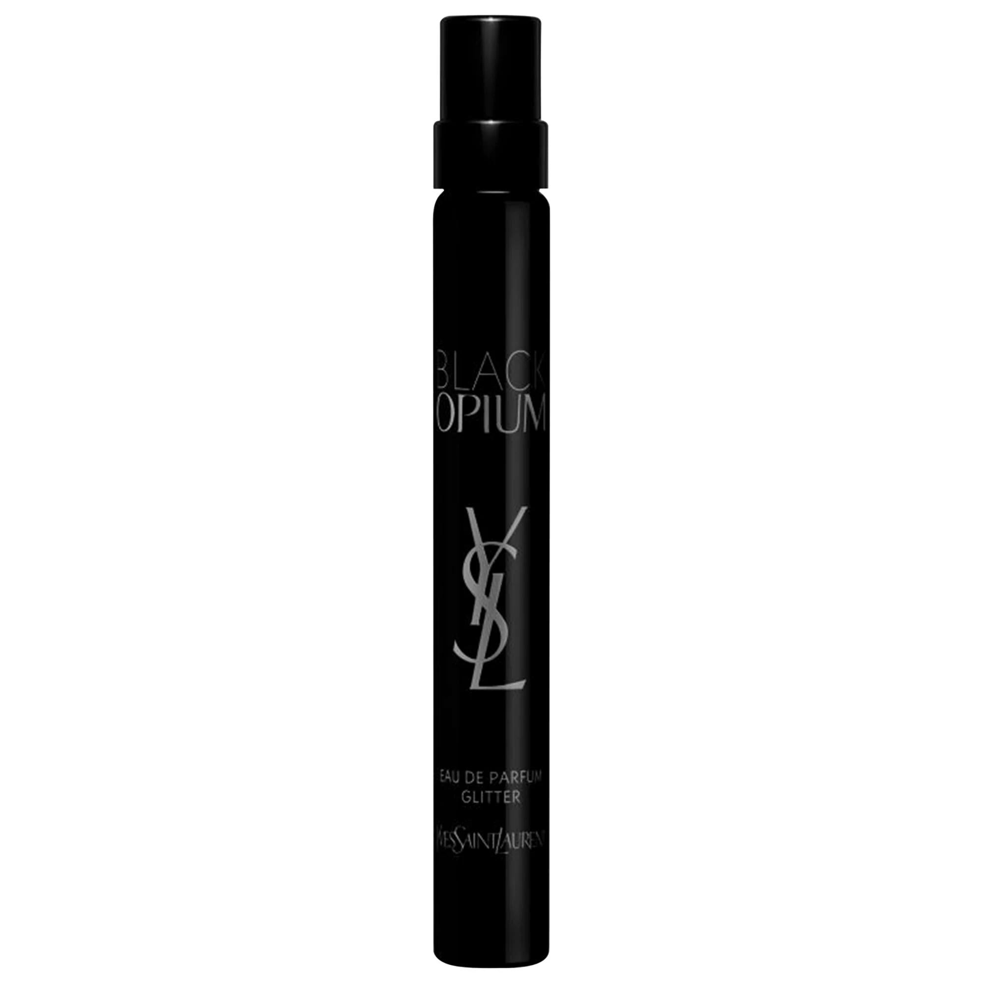 Yves Saint Laurent Black Opium Eau de Parfum Glitter Travel Spray - Warm & Spicy Luxury Fragrance for Women Black Opium Eau de Parfum Glitter Travel Spray - Luxury Fragrance Black Opium Eau de Parfum, Travel Spray, Warm & Spicy fragrance, Gourmand perfume, Luxury fragrance for women, Women's perfume, Fragrance, Perfume, Travel size perfume, Glamorous fragrances, Sensual scents, Long-lasting fragrance, Yves Saint Laurent perfume