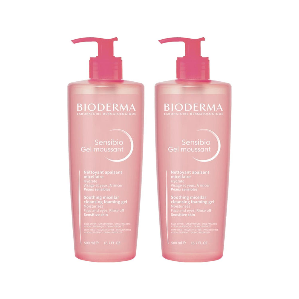 Bioderma Sensibio Foaming Face Cleansing Gel for Sensitive Skin - Gentle, Dermatologically Tested, 500ml x 2 Bioderma Sensibio Foaming Face Cleansing Gel - Gentle for Sensitive Skin Bioderma Sensibio, Foaming Face Cleansing Gel, Sensitive Skin Care, Gentle Cleanser, Dermatologically Tested Cleanser, Skincare for Sensitive Skin, Face Wash for Sensitive Skin, Gentle Face Cleanser, Bioderma Products, Sensitive Skin Solutions, Dermatological Skincare, Foaming Cleanser, Facial Care, Skincare Essentials