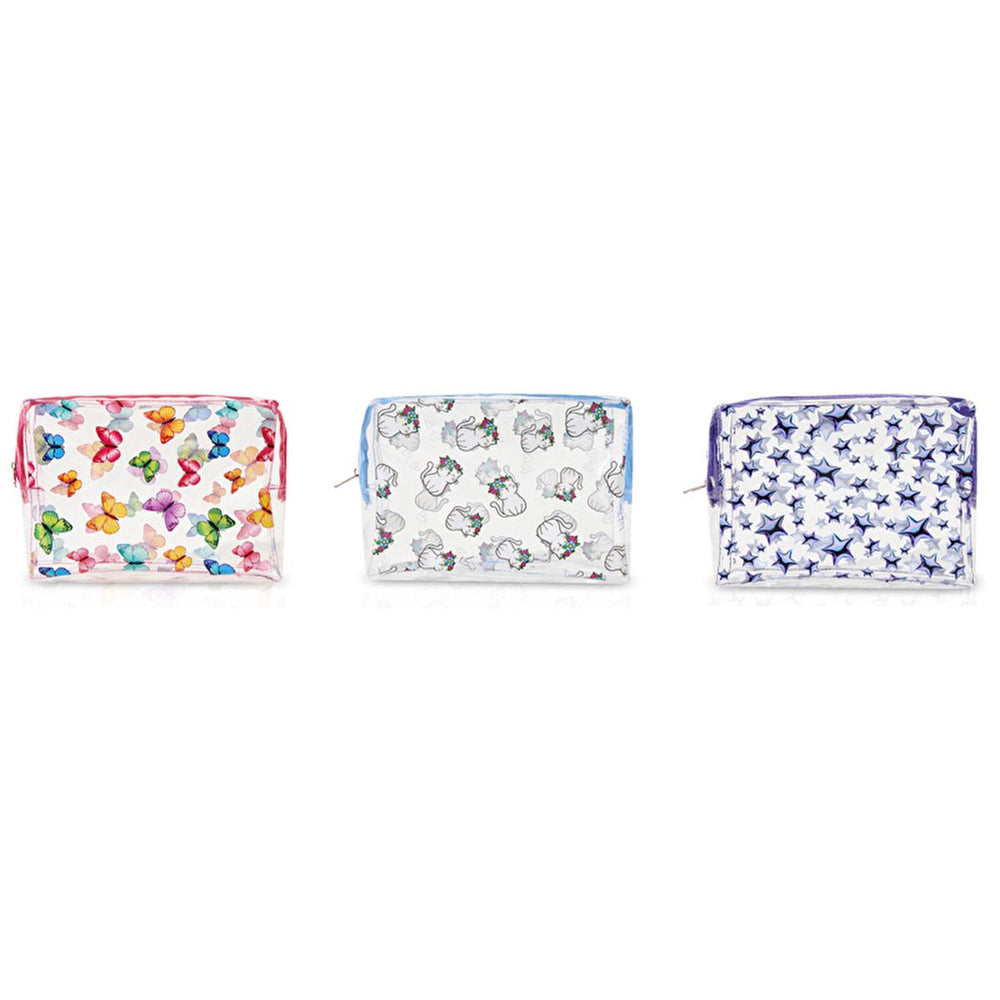 Eklips Transparent Makeup Bag - Durable PVC Cosmetic Storage with Easy Visibility