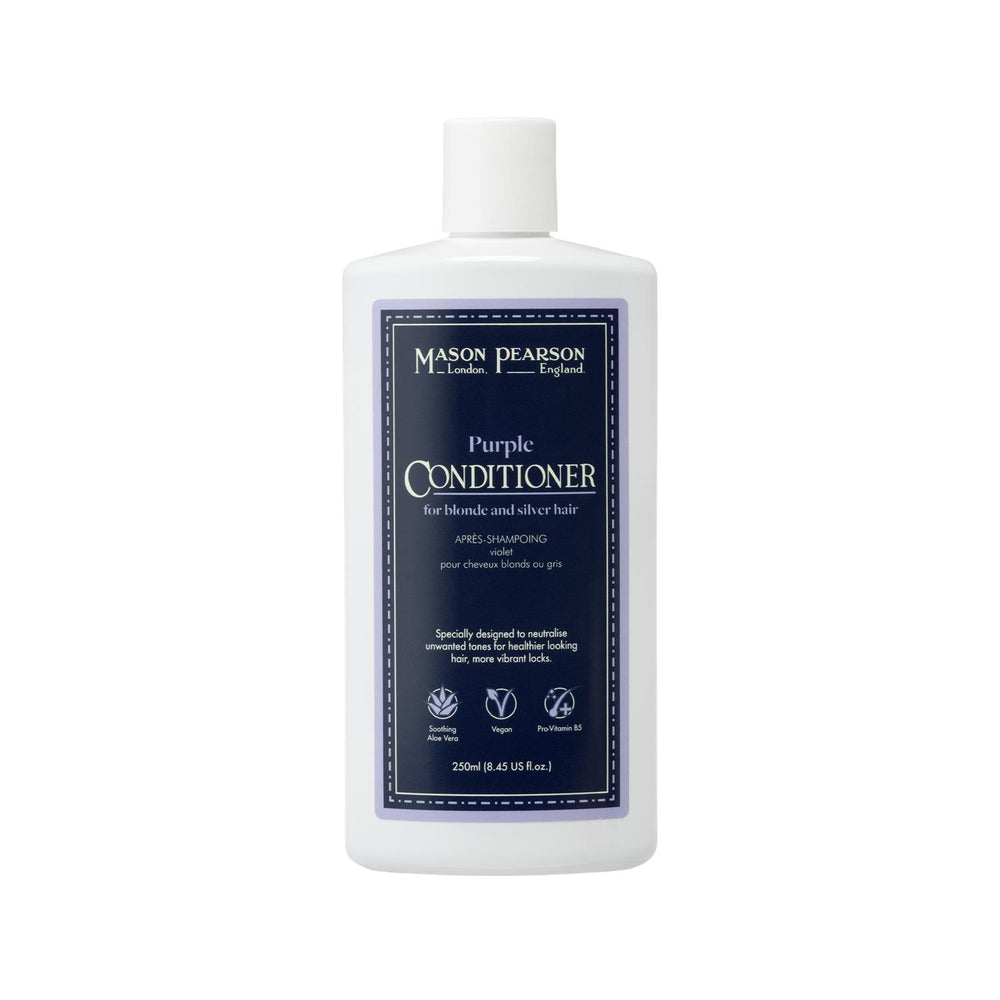 Mason Pearson Purple Shampoo for Blonde & Grey Hair - 8.45 fl oz Toning Shampoo for Color-Treated Hair Mason Pearson Purple Shampoo for Blonde & Grey Hair purple shampoo, blonde hair care, grey hair toner, Mason Pearson, toning shampoo for color-treated hair, hair care, color correction, brassy tone remover, salon quality hair care, hair toner, color-treated hair products