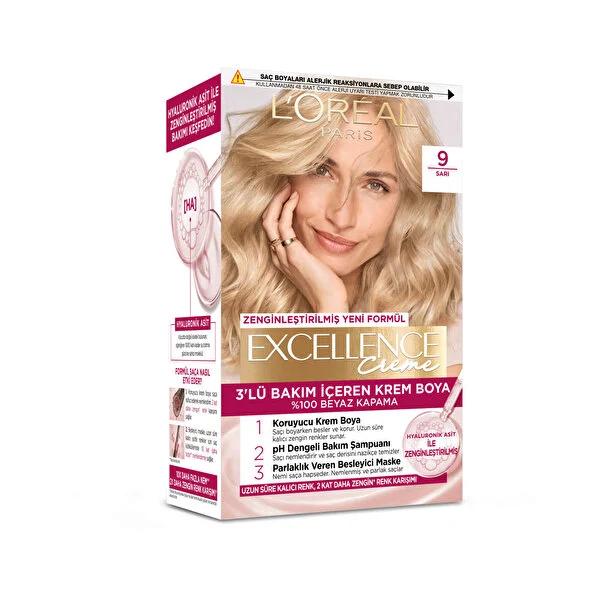 L'Oréal Paris Excellence Creme Hair Dye - Long-Lasting, Moisturizing, 100% Gray Coverage L'Oréal Paris Excellence Creme Hair Dye - Moisturizing & Long-Lasting Hair Dye, L'Oréal Paris Excellence Creme, Hyaluronic Acid Hair Color, Long-Lasting Hair Dye, Moisturizing Hair Color, Gray Hair Coverage, Hair Care, Beauty Products, Hair Coloring, Cosmetics