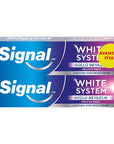 Signal White System Toothpaste for Strong Enamel 75 ml x 2