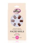 Eklips Square False Nails in Brown 24-Pack