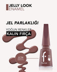Flormar Jelly Look Gel-Like Nail Polish in JL54 Terracotta 11ml