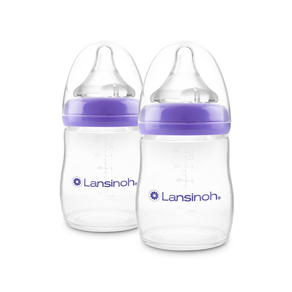 Lansinoh BPA Free Baby Bottle with NaturalWave Nipple - 160ml, Supports Easy Breastfeeding Transition - view 8
