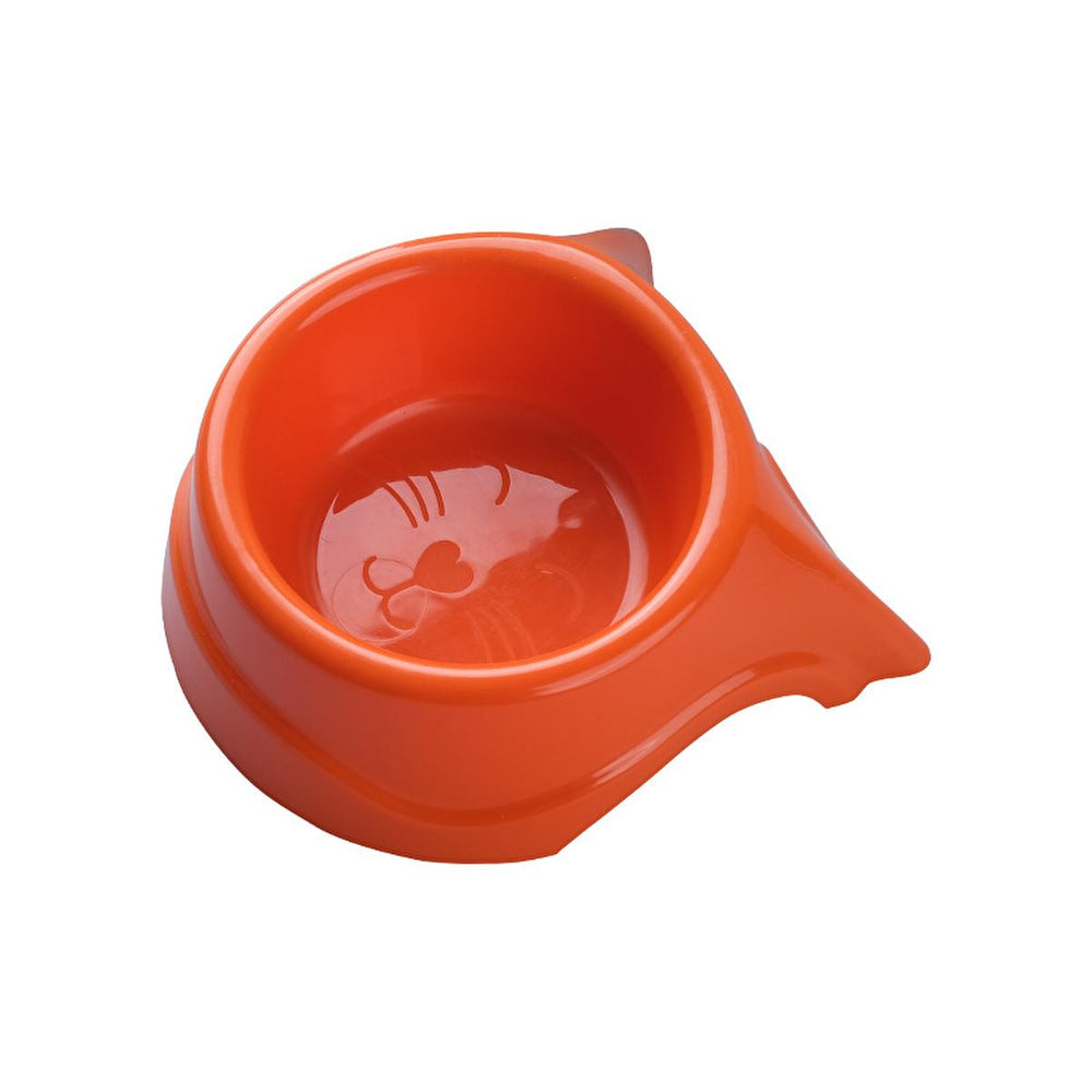 Doca Plastik - Vibrant Orange Plastic Container, 5.12-inch Diameter - Durable Kitchen Storage Solution