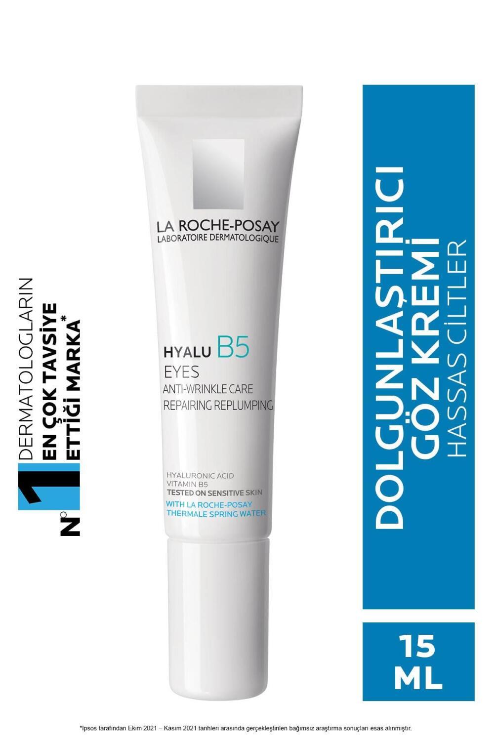 La Roche Posay Hyalu B5 Eye Cream - Anti-Wrinkle, Hyaluronic Acid Eye Care for Sensitive Skin, 0.51 fl oz La Roche Posay Hyalu B5 Eye Cream - Anti-Wrinkle & Hydrating La Roche Posay Hyalu B5 Eye Cream, Anti-wrinkle eye cream, Hyaluronic Acid eye care, Hypoallergenic eye cream, Under-eye wrinkle reduction, Eye cream for sensitive skin, La Roche Posay eye products, Anti-aging eye care, Dark circle reduction, Fine line reduction, Eye cream for daily use, Makeup primer eye cream, Skincare for all skin types