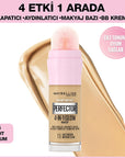 Maybelline New York Instant Perfector Glow Foundation Makeup - 4-in-1 Formula for Flawless Complexion, Radiant Glow, Easy Application Maybelline Instant Perfector Glow Foundation - Flawless Complexion Foundation Makeup, Flawless Complexion, Radiant Glow, Multifunctional Foundation, Easy Application Foundation, Makeup, Beauty Essentials, Cosmetics, Maybelline New York, Instant Perfector Glow