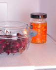 Decobella Transparent Shelf Liner - Easy Clean, Customizable, Waterproof EVA Material for Drawers & Countertops Decobella Transparent Shelf Liner - Easy Clean & Customizable shelf liner, transparent shelf liner, EVA shelf liner, customizable shelf liner, easy clean shelf liner, drawer liner, home organization, kitchen organization, bathroom decor, home decor, waterproof liner, easy maintenance, durable liner