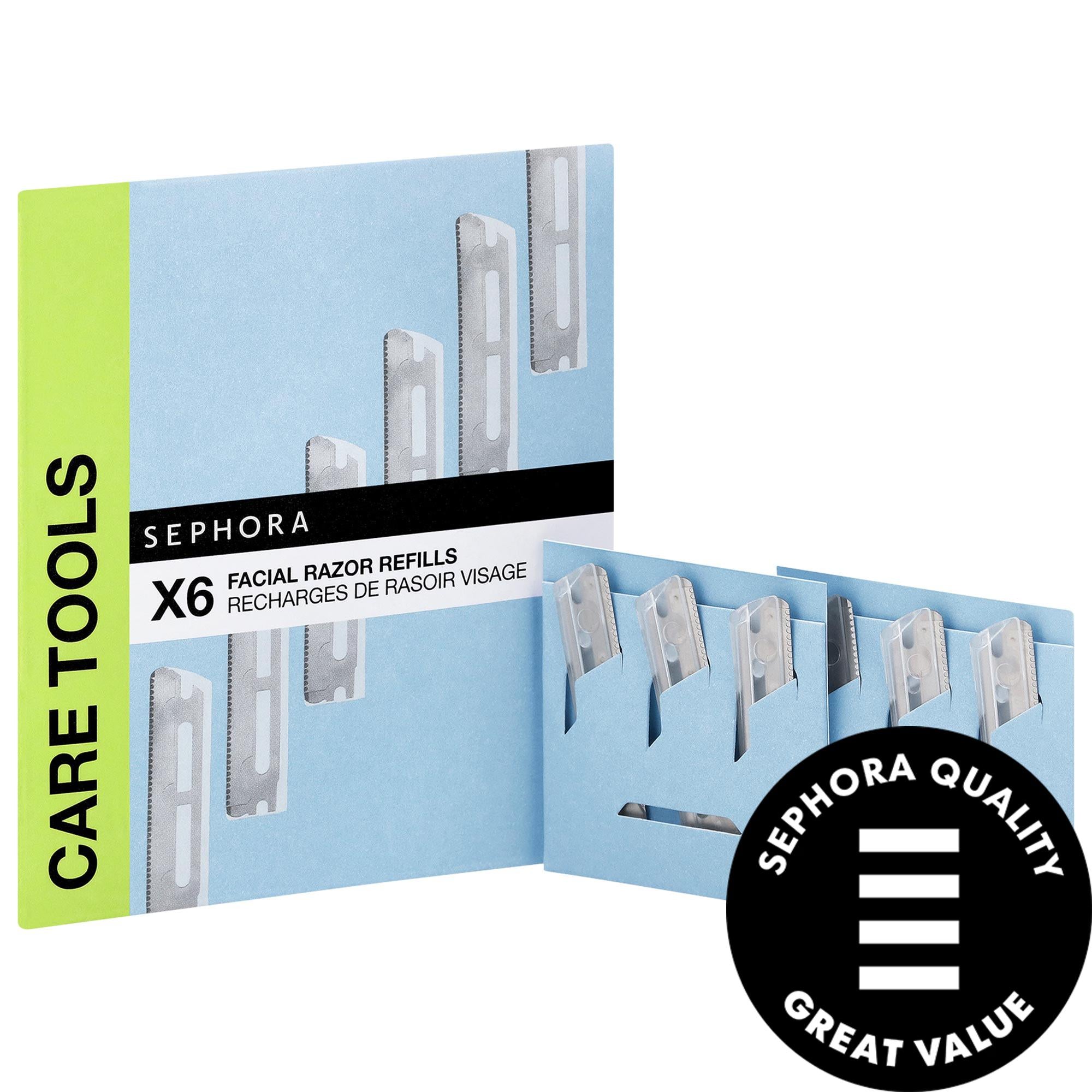 Sephora Collection Facial Razor Refills - Premium Metal Blades for Smooth Facial Hair Removal, 6-Piece Pack Sephora Facial Razor Refills: Get Smooth Skin Hair Removal facial razor refills, Sephora Collection razor blades, metal facial razor blades, replacement facial razor blades, facial hair removal, razor blade cartridges, facial hair removal for women, facial hair removal for men, razor blade refills, metal razor refills, skincare, facial grooming, hair removal, Sephora razor, sensitive skin razor, razor