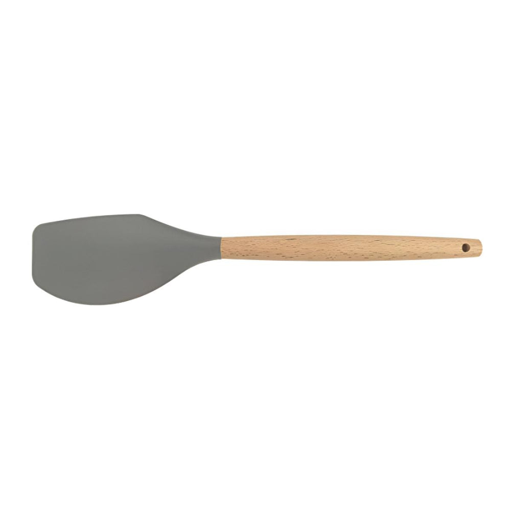 Lia Silicone Scraper Spatula with Wooden Handle - Heat-Resistant Kitchen Utensil for Scraping & Mixing