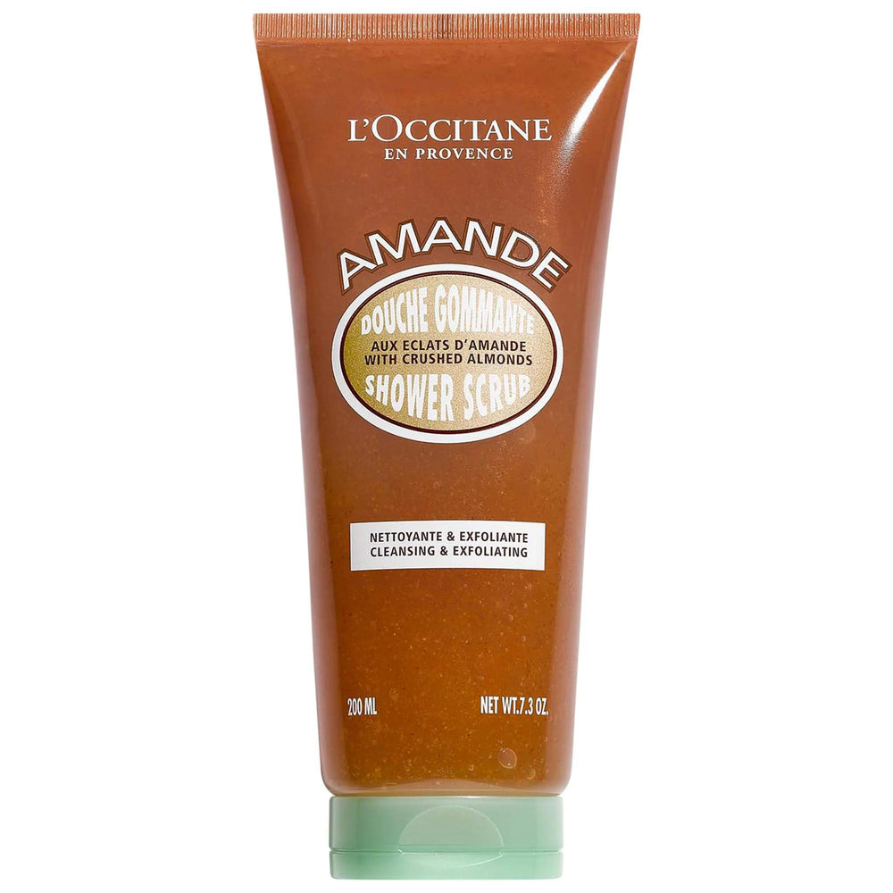 Almond - Two-in-One Exfoliating Shower Scrub Gel with Sweet Almond Oil & Crushed Almond Shells for Smooth, Soft Skin Almond Shower Scrub - Exfoliating & Cleansing Gel almond shower scrub, exfoliating shower gel, natural skincare products, almond scented body wash, gentle exfoliant, skincare routine, two-in-one shower scrub, sweet almond oil, crushed almond shells, smooth skin, soft skin, luxurious shower experience