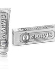 Marvis Whitening Toothpaste for Smokers - 85ml - Fresh Mint Flavor Marvis Whitening Toothpaste for Smokers - 85ml Whitening Toothpaste, Smokers Toothpaste, Marvis Toothpaste, Sodium Fluoride Toothpaste, Adult Oral Care, Oral Hygiene, Smokers Oral Care, Teeth Whitening, Fresh Mint Toothpaste, Healthy Smile, Oral Care Products