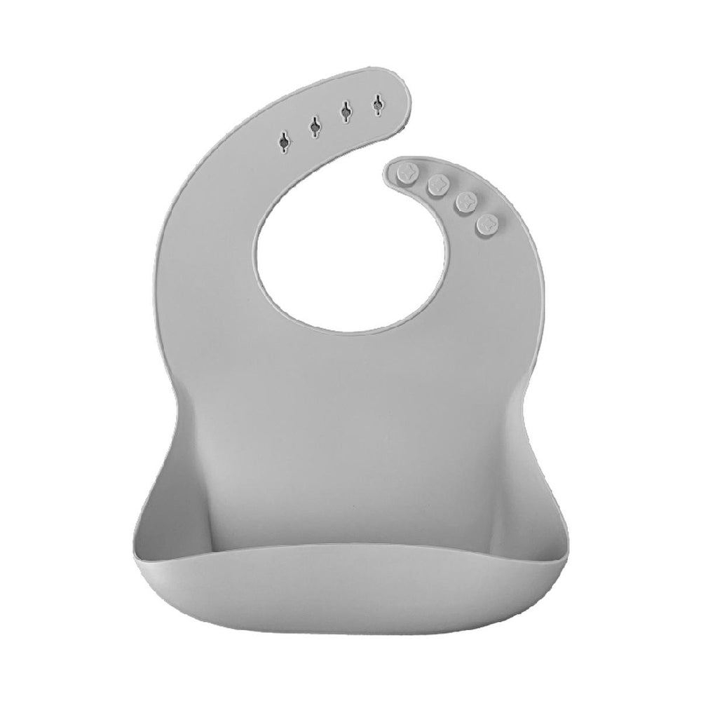OiOi Basics Baby Bib - Soft Silicone, Easy Clean, and Sterilizable for Sensitive Skin - view 2
