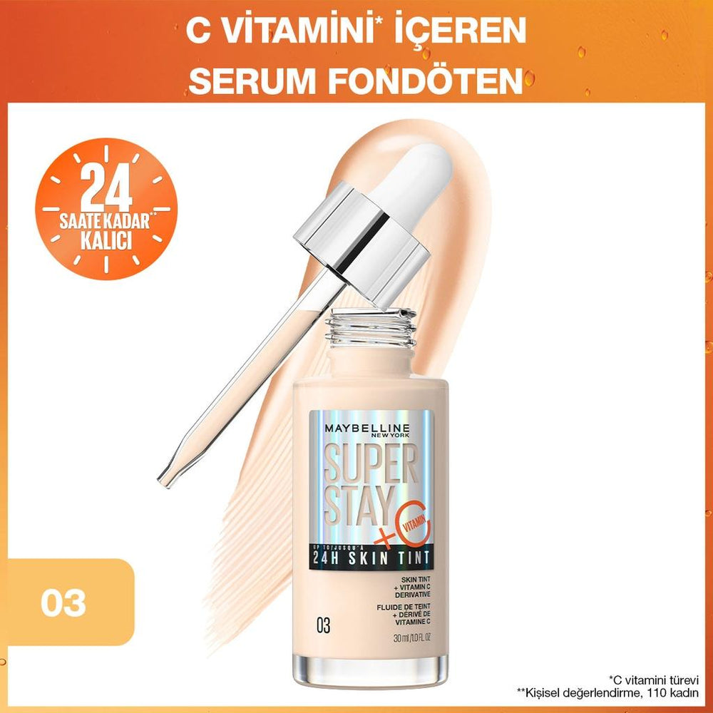 Maybelline New York Super Stay Skin Tint Foundation 03 30ml