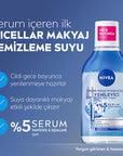 Nivea Micellar Makeup Remover with Serum - Gentle, Effective Makeup Removal for Sensitive Skin - 13.53 fl oz Nivea Micellar Makeup Remover with Serum - 13.53 fl oz Micellar Makeup Remover, Nivea Micellar Water, Serum infused makeup remover, Gentle makeup remover for sensitive skin, Effective waterproof makeup remover, Skincare, Makeup Removal, Sensitive Skin Care, Nivea, Cosmetics, Beauty Products