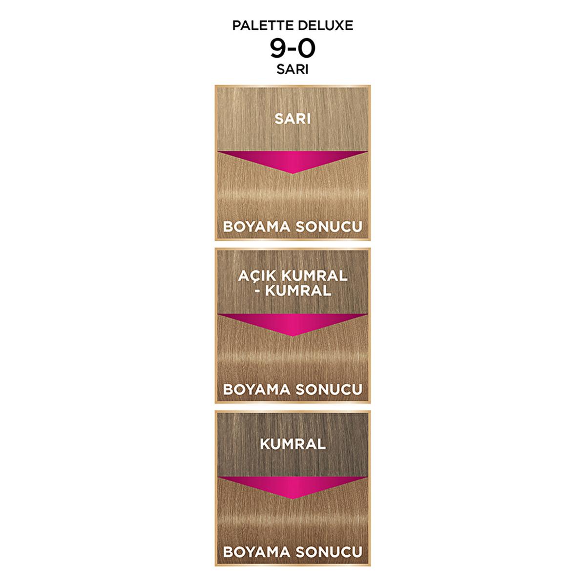 Palette Deluxe Hair Dye 9-0 Sarı - Long-Lasting Rich Color & Nourishment Palette Deluxe Hair Dye - Long-Lasting Rich Color hair dye, long-lasting hair color, nourishing hair dye, rich color hair dye, Palette Deluxe hair color, cosmetic, beauty, hair care, colorant, hair coloring, salon quality, at-home hair dye