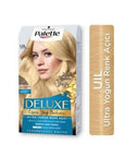 Palette Deluxe Ultra Intense Hair Dye for Lightening & Rich Color with Argan Oil, 100% Gray Coverage, Long Lasting Shine Palette Deluxe Hair Dye: Intense Color, Shine & Gray Coverage hair dye, hair color, hair lightening, intense hair color, argan oil hair dye, gray coverage hair dye, long lasting hair dye, hair dye with shine, ultra lightening hair dye, hair color for gray hair, hair coloring, hair color transformation, gray hair solution, hair nourishment, shiny hair, vibrant hair color, at-home hair colo