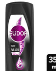 Elidor Hair Serum for Dark Hair - Nourishing Leave-in Conditioner with Chia Seed Oil, Vitamin E & Keratin for Shine Enhancement Elidor Dark Hair Serum - Nourishing Leave-in Conditioner hair serum for dark hair, leave-in conditioner for dark hair, hair care with natural ingredients, keratin hair treatment, shine enhancement for dark hair, Elidor, hair nourishment, dark hair care, natural hair products, hair strengthening, dermatologically tested, Chia seed oil, Vitamin E, melanin, Superblend mixture